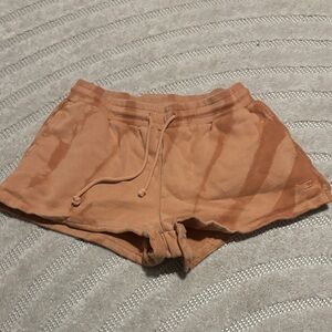 Women's orange tye-dye comfy Shorts